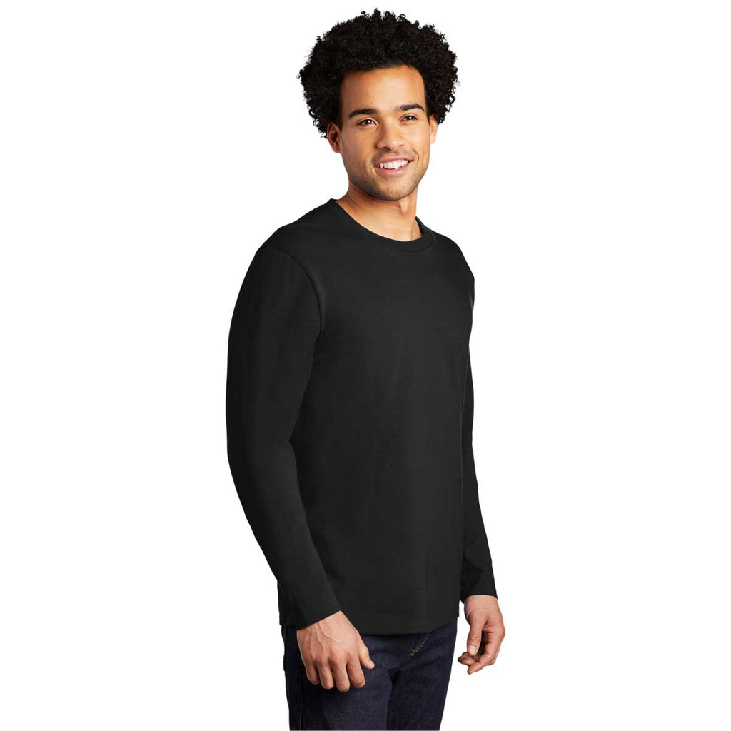 Port & Company Deep Black Long Sleeve Bouncer Tee