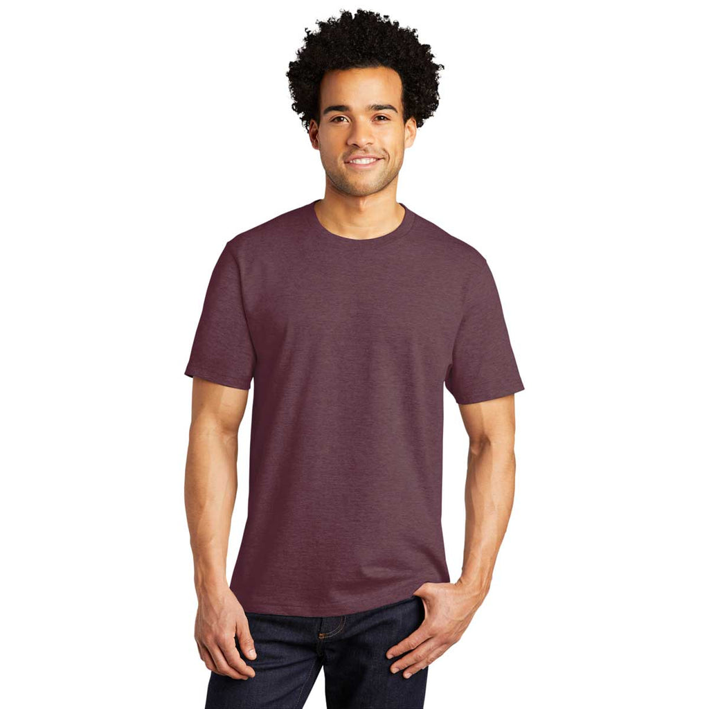 Port & Company Heather Athletic Maroon Bouncer Tee