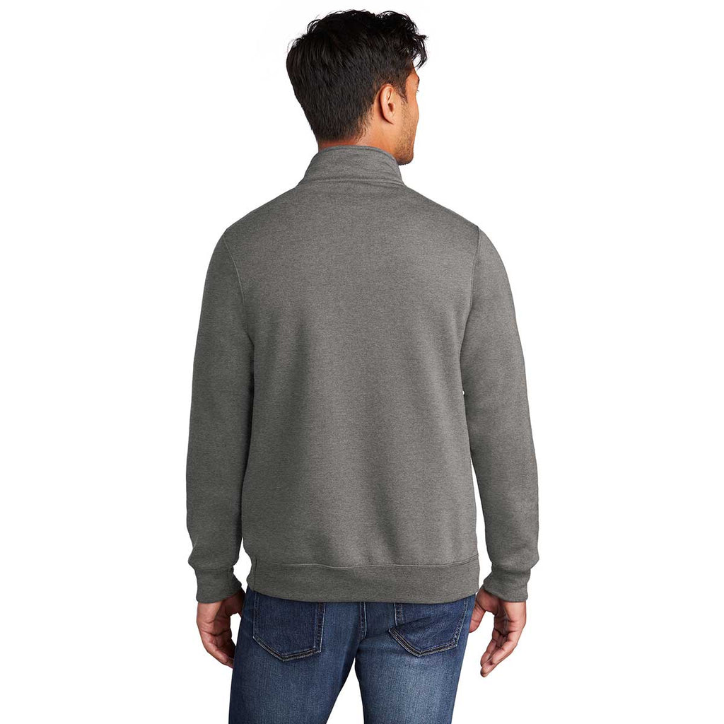 Port & Company Men's Graphite Heather Core Fleece 1/4 Zip Pullover Sweatshirt