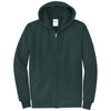 Port & Company Men's Dark Green Core Fleece Full-Zip Hooded Sweatshirt