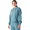 Glyder Women's Lagoon Vintage Oversized Cropped Hoodie