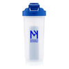 Primeline Blue 20 oz. Shaker Fitness Bottle with Bluetooth Earbuds