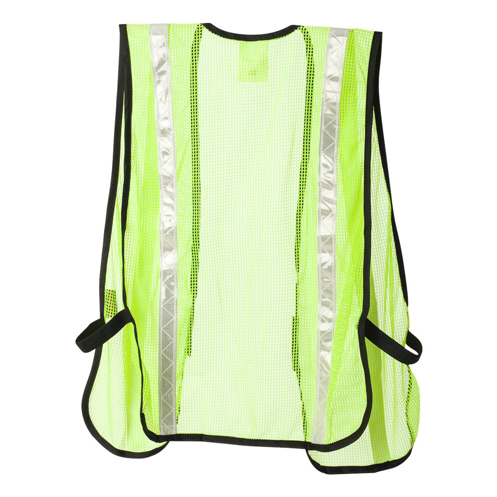 ML Kishigo Men's Lime/White P-Series Mesh Vest