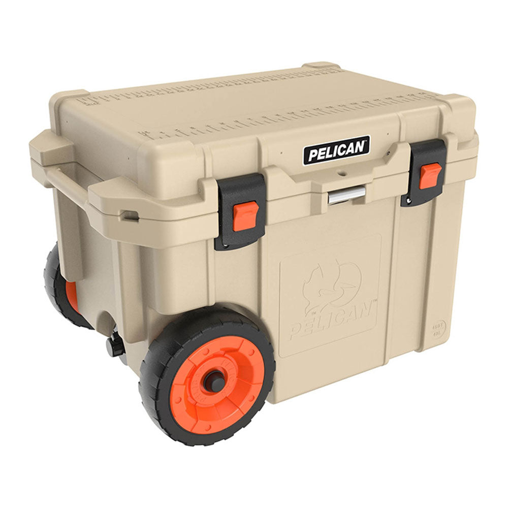 Pelican Khaki Elite Wheeled Cooler - 45 Qt