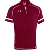 Under Armour Men's Cardinal/White Dominance Polo