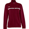 Under Armour Women's Maroon/White Campus Knit Full Zip