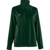 Under Armour Women's Forest Green Pregame Woven Full Zip