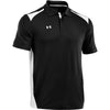 Under Armour Men's Black/White Colorblock Polo