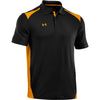 Under Armour Men's Black/Steeltown Gold Colorblock Polo