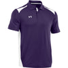 Under Armour Men's Purple/White Colorblock Polo