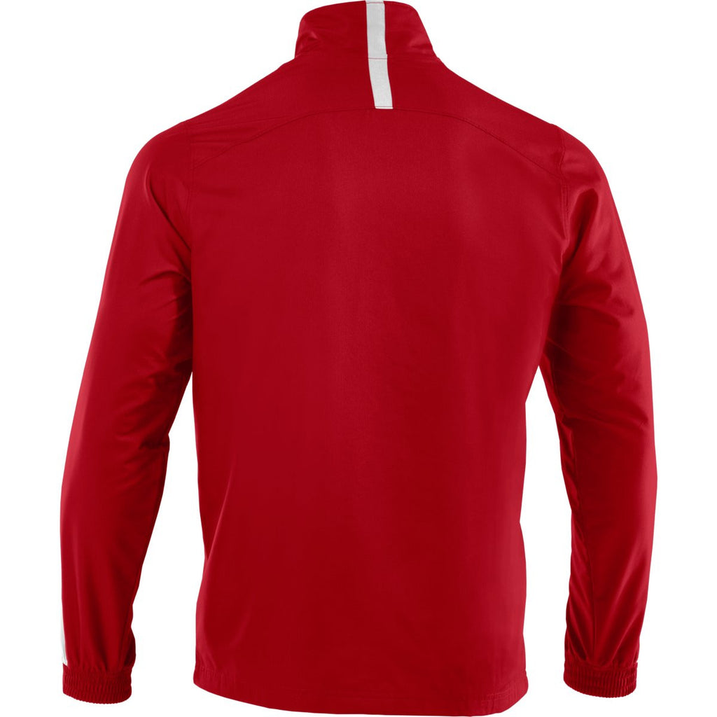 Under Armour Men's Red/White Essential Woven Jacket