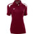 Under Armour Women's Maroon/White Colorblock Polo