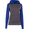 Under Armour Women's Carbon Heather/Royal Storm AF Colorblock Hoodie