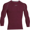 Under Armour Men's Burgundy HeatGear Armour L/S Compression Shirt