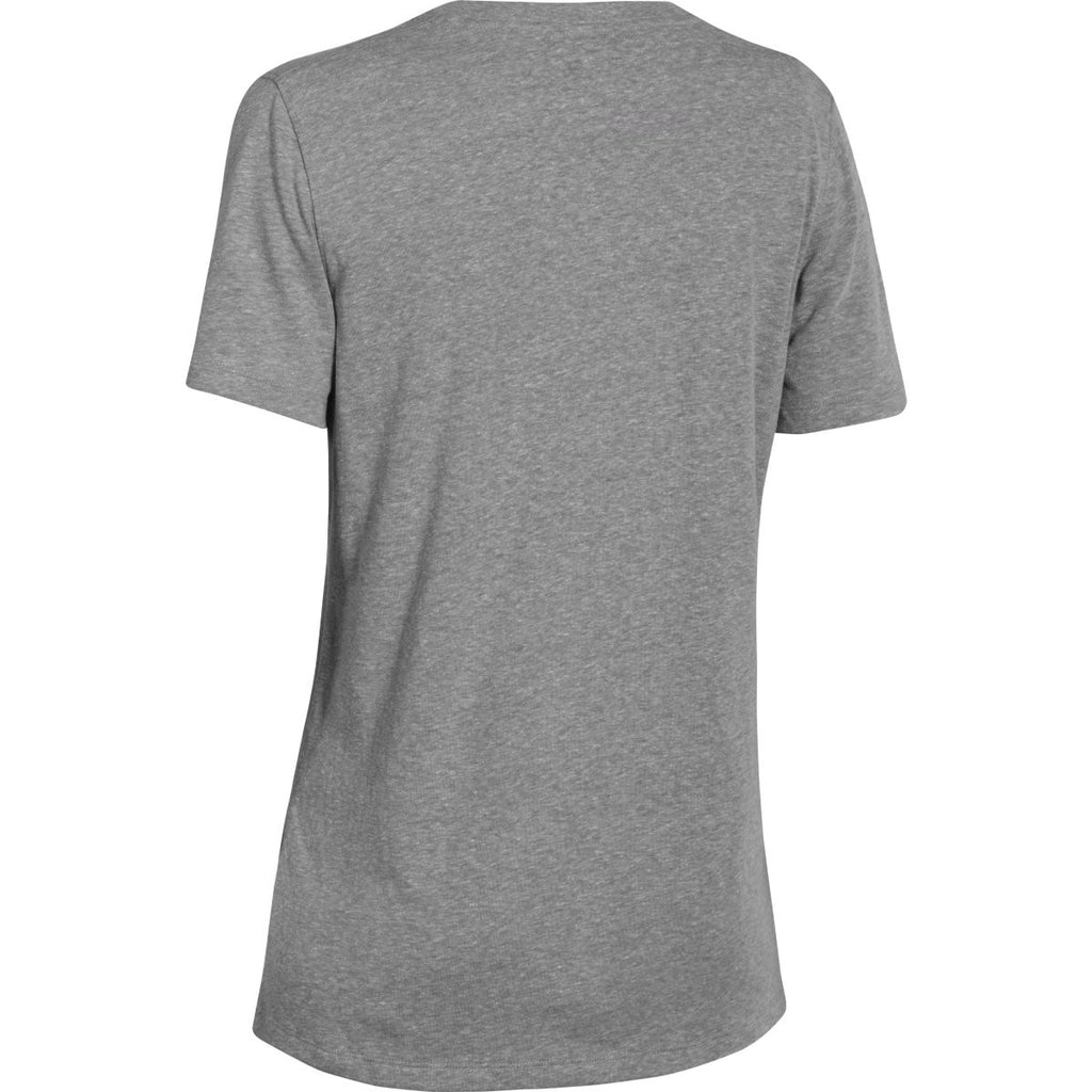 Under Armour Corporate Women's Grey Heather S/S V-Neck Tee