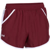 Under Armour Women's Cardinal/White/Reflective Fly By Short