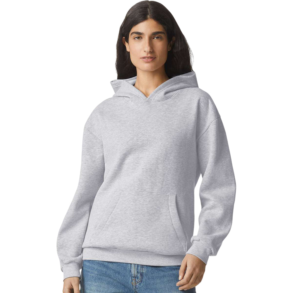 American Apparel Unisex Heather Grey ReFlex Fleece Hoodie