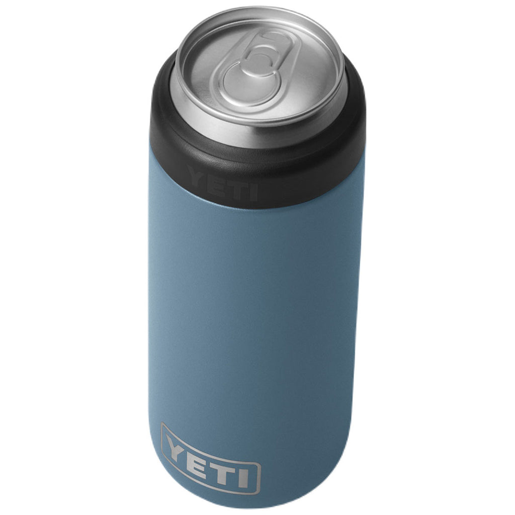 YETI Nordic Blue Rambler 12 oz Colster Slim Can Cooler