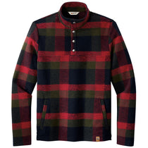 Russell Outdoors Men's Red Plaid Basin Snap Pullover