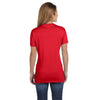 Hanes Women's Athletic Red 4.5 oz. 100% Ringspun Cotton nano-T V-Neck T-Shirt