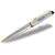 Waterman Stainless Steel Gold Trim Expert Ballpoint Pen with Black Ink