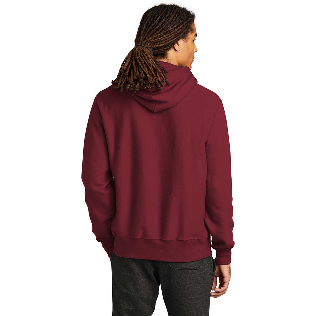 Champion Men's Ash Reverse Weave Hooded Sweatshirt