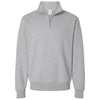 Champion Unisex Light Steel Powerblend Quarter-Zip Sweatshirt