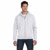 Champion Men's Silver Grey Eco 9-Ounce Full Zip Hood