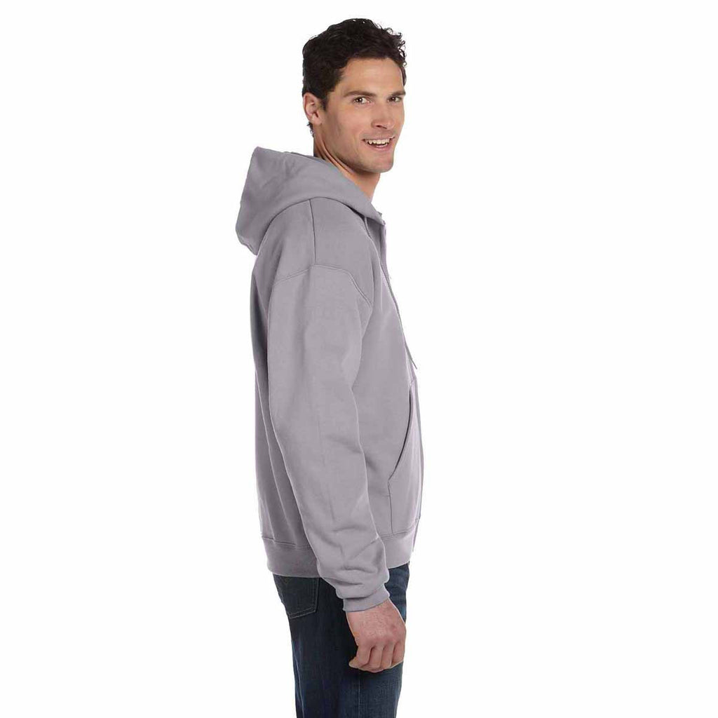 Champion Men's Light Steel Eco 9-Ounce Full Zip Hood