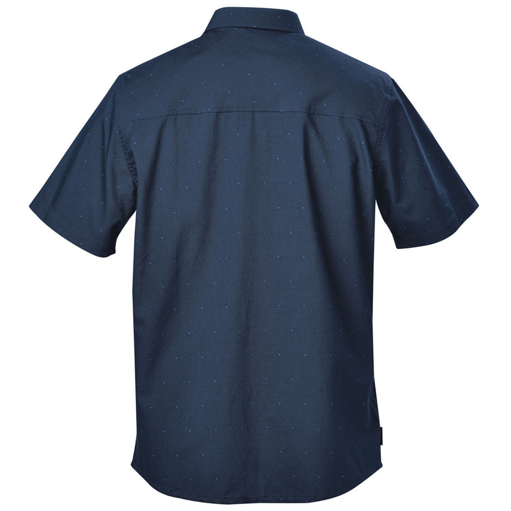 Stormtech Men's Navy/Classic Blue Molokai Short Sleeve Shirt