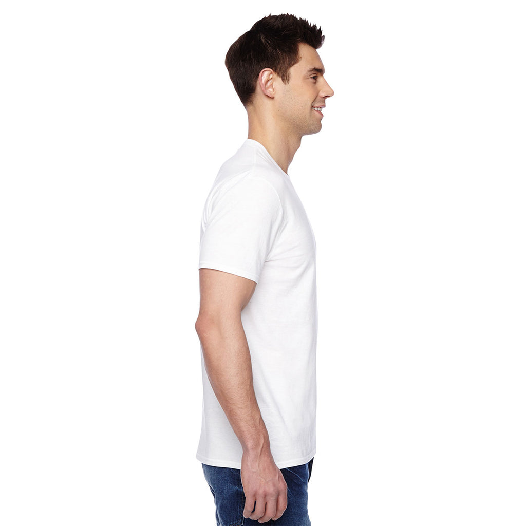 Fruit of the Loom Men's White 4.7 oz. Sofspun Jersey Crew T-Shirt