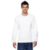 Fruit of the Loom Men's White 7.2 oz. SofSpun Crewneck Sweatshirt