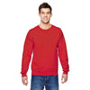 Fruit of the Loom Men's Fiery Red 7.2 oz. SofSpun Crewneck Sweatshirt