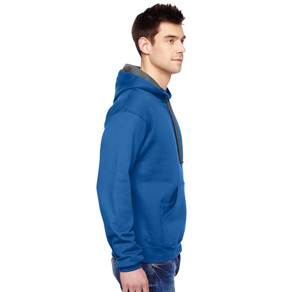 Fruit of the Loom Men's Royal 7.2 oz. SofSpun Hooded Sweatshirt