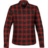 Stormtech Women's Black/Red Plaid Logan Snap Front Shirt