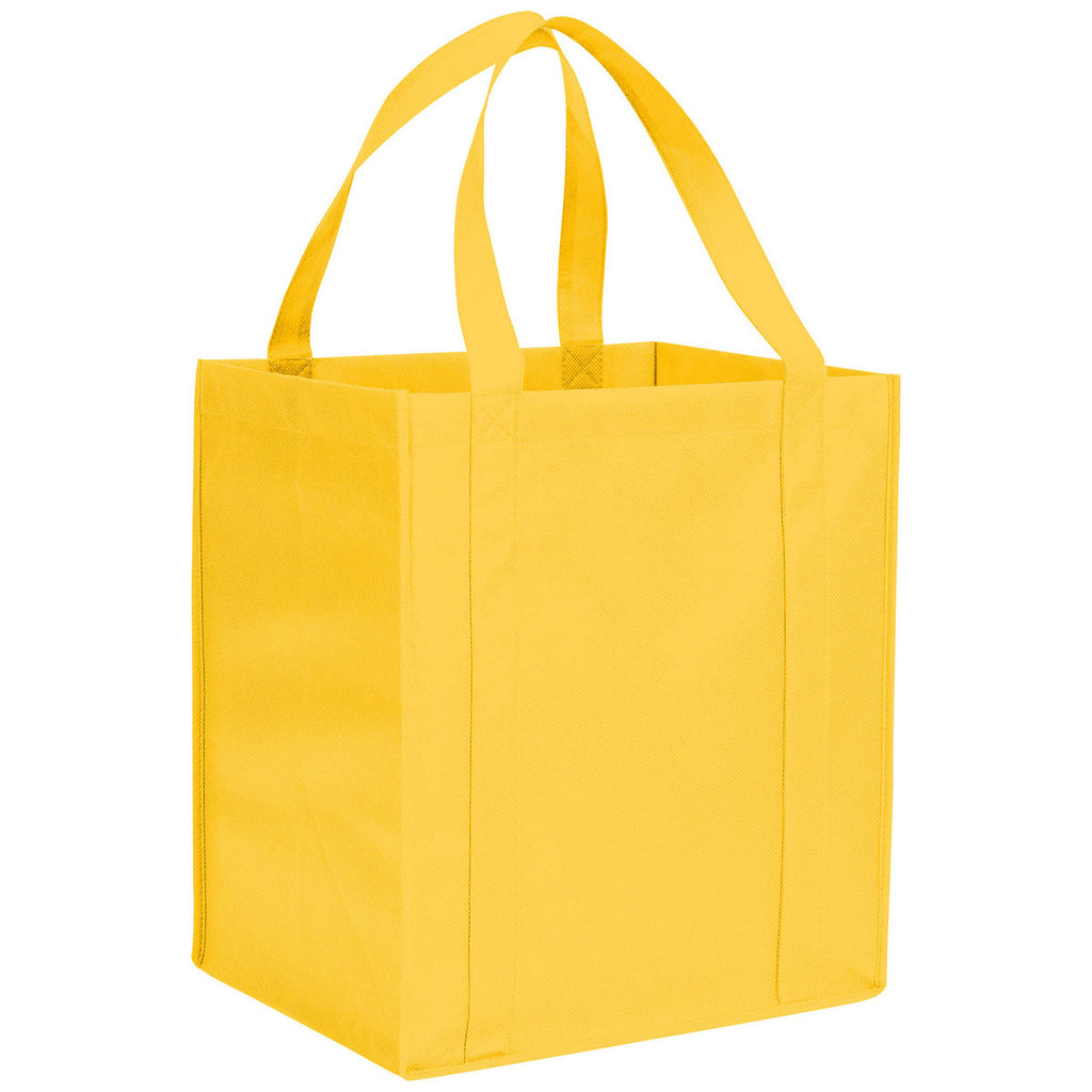 Bullet Yellow Hercules Non-Woven Grocery Tote