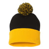 Sportsman Black/Gold Pom-Pom 12