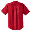 CornerStone Men's Red Short Sleeve SuperPro Twill Shirt