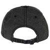 Sportsman Black Slub Fabric Dad Cap