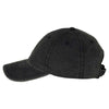 Sportsman Black Slub Fabric Dad Cap