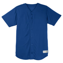 Sport-Tek Men's True Royal PosiCharge Tough Mesh Full-Button Jersey