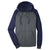 Sport-Tek Men's Dark Smoke Grey/ Navy Sport-Wick Varsity Fleece Full-Zip Hooded Jacket