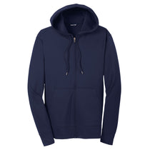 Sport-Tek Men's Navy Sport-Wick Fleece Full-Zip Hooded Jacket