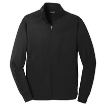 Sport-Tek Men's Black Sport-Wick Fleece Full-Zip Jacket