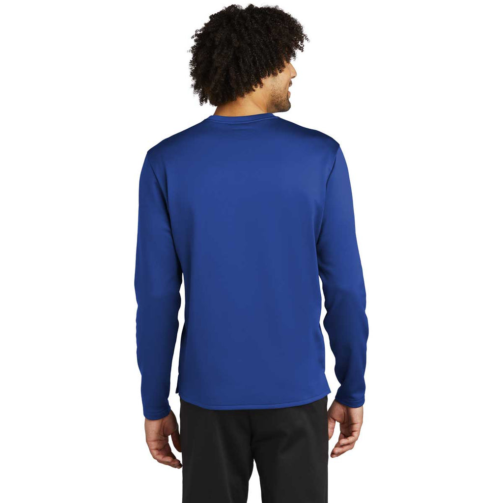 Sport-Tek Men's True Royal Sport-Wick Fleece Pullover Crew