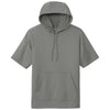 Sport-Tek Men's Dark Smoke Grey Sport-Wick Fleece Short Sleeve Pullover Hoodie