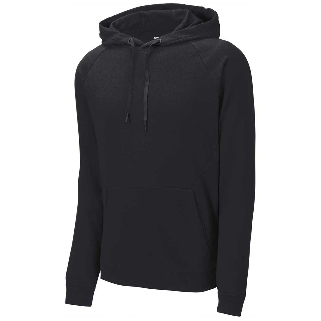 Sport-Tek Men's Black Lightweight French Terry Pullover Hoodie