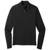 Sport-Tek Men's Heather Black Lightweight French Terry Quarter Zip Pullover