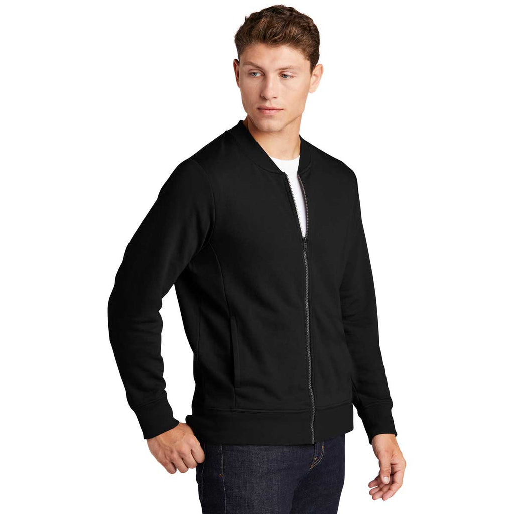 Sport-Tek Men's Black Lightweight French Terry Bomber