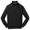 Sport-Tek Men's Black Super Heavyweight 1/4-Zip Pullover Sweatshirt